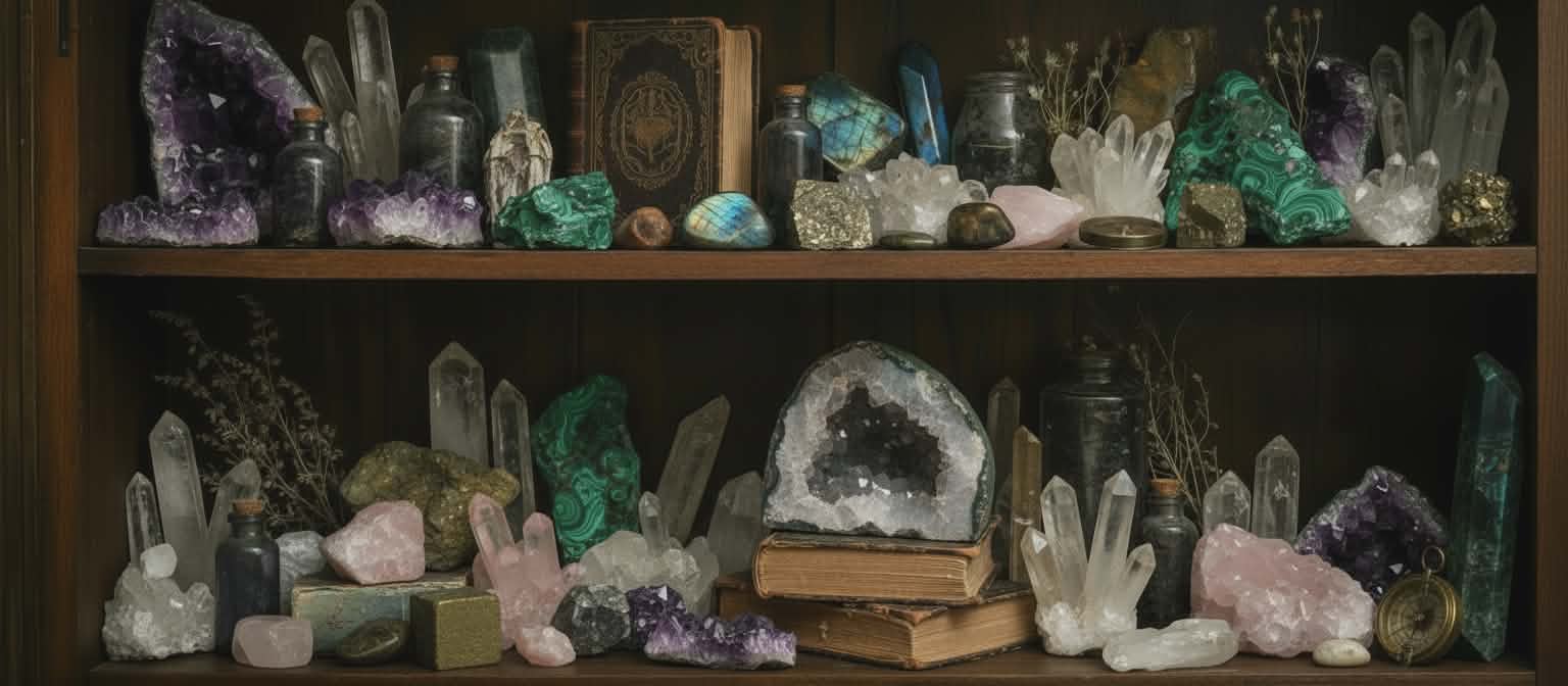 Specimen crystals - Lost archives store
