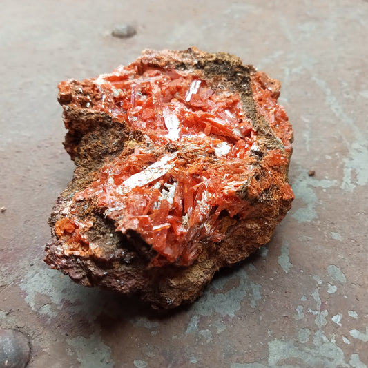 Medium Crocoite clusters