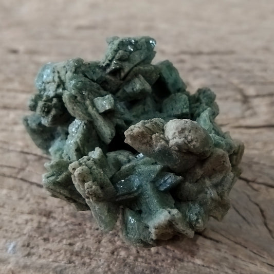 Green Heulandite specimen