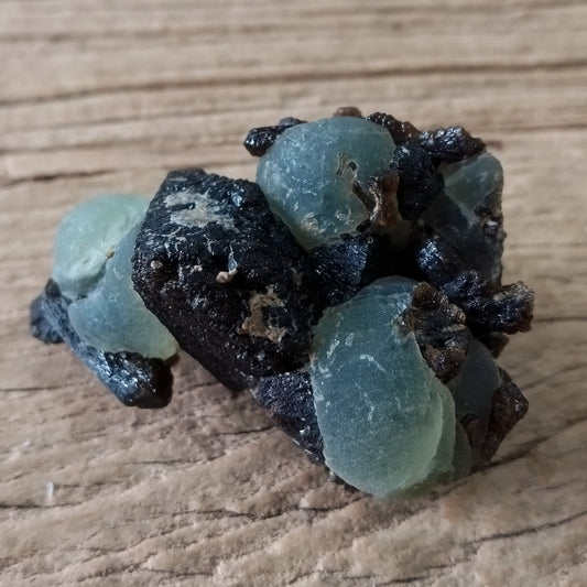 Prehnite on epidote mineral specimen