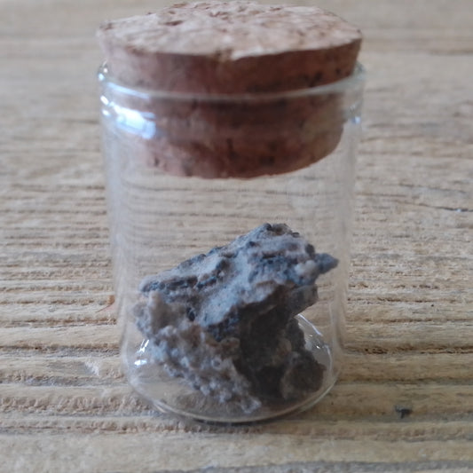 Lightning glass Fulgurite vial