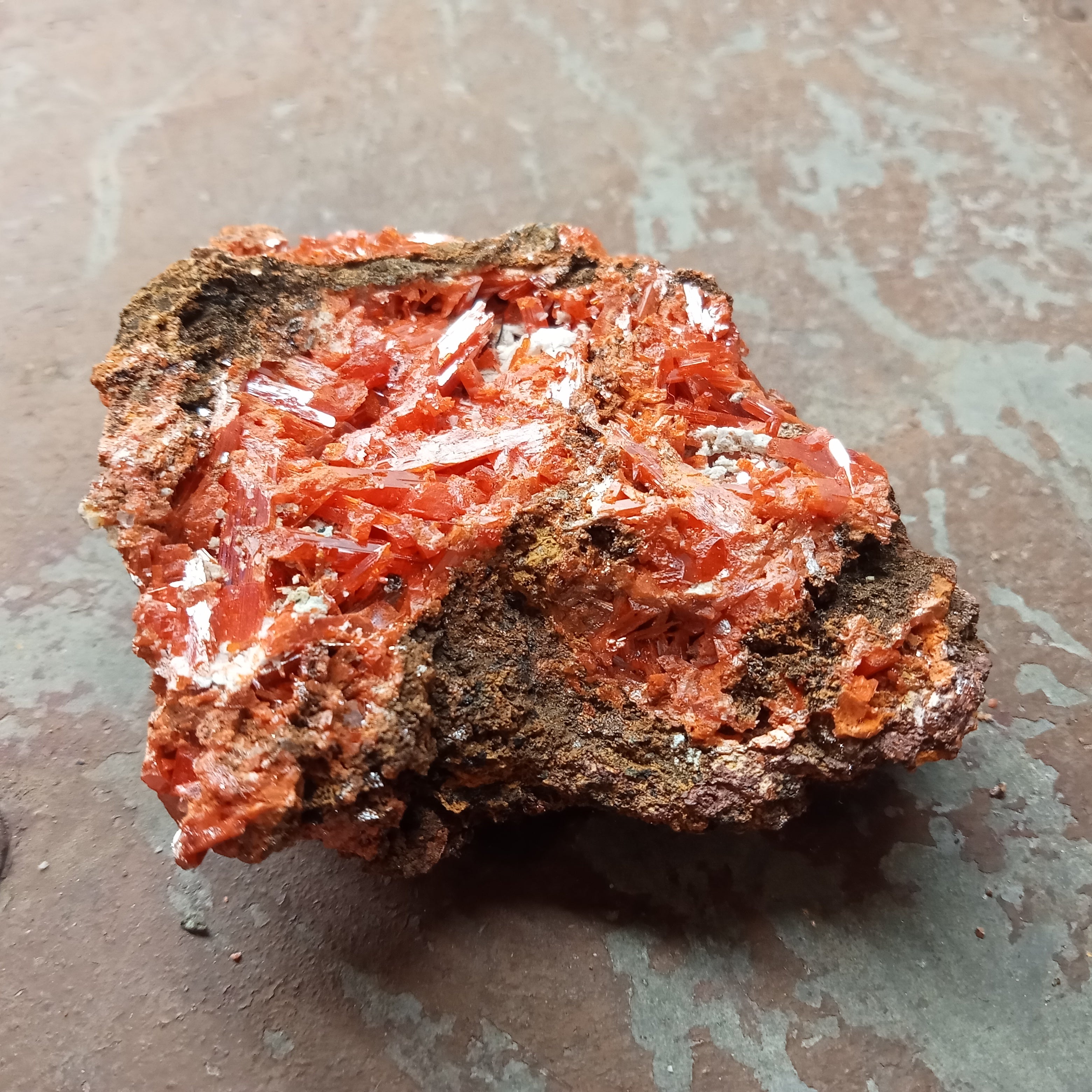 Medium Crocoite clusters