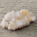 Calcite on heulandite specimen