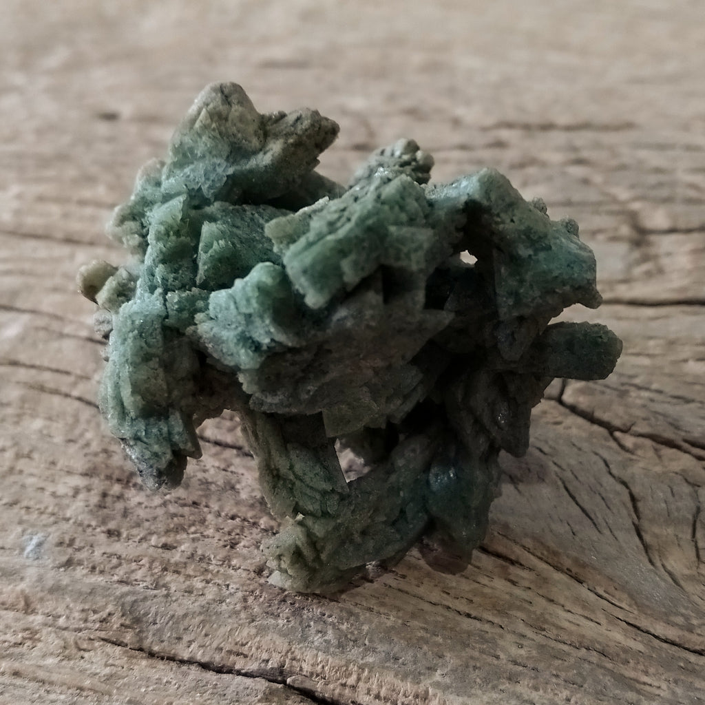 Green Heulandite specimen