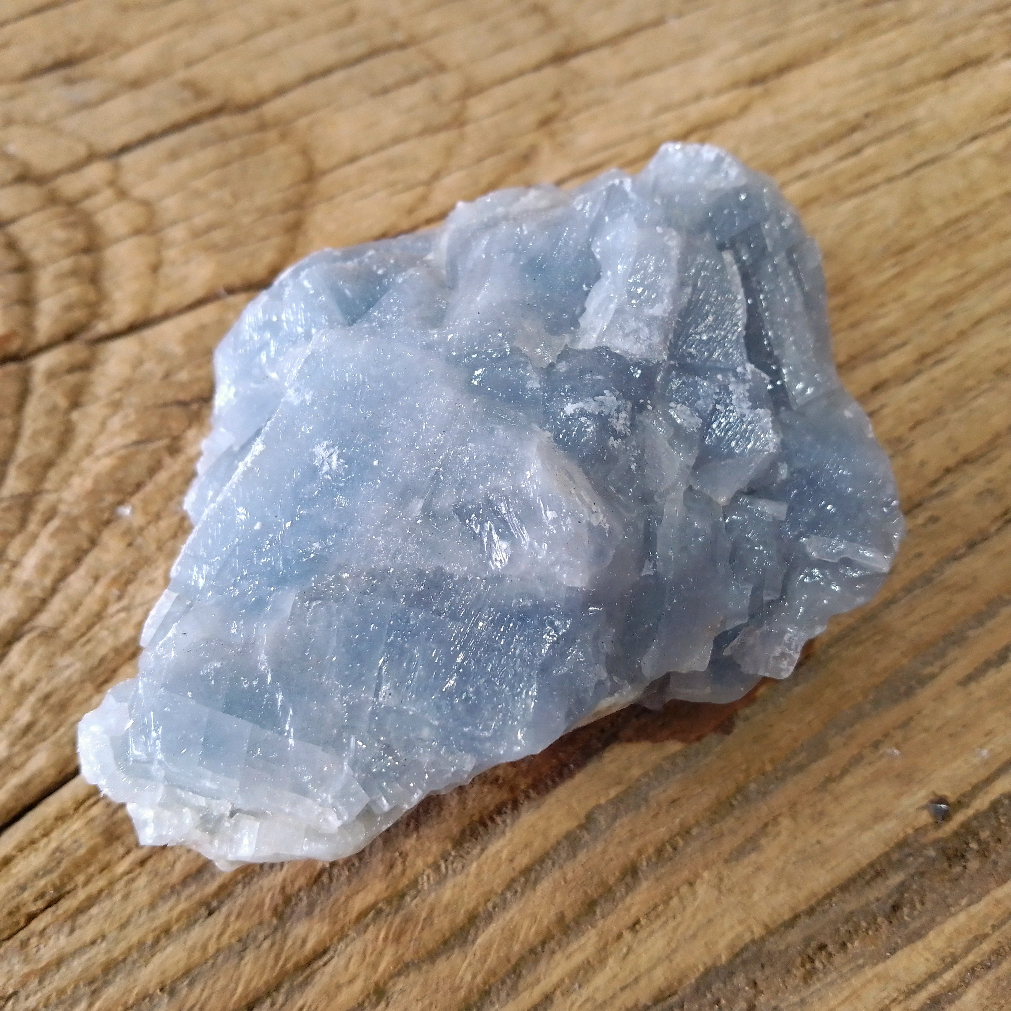 Blue calcite raw