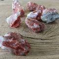Red calcite raw