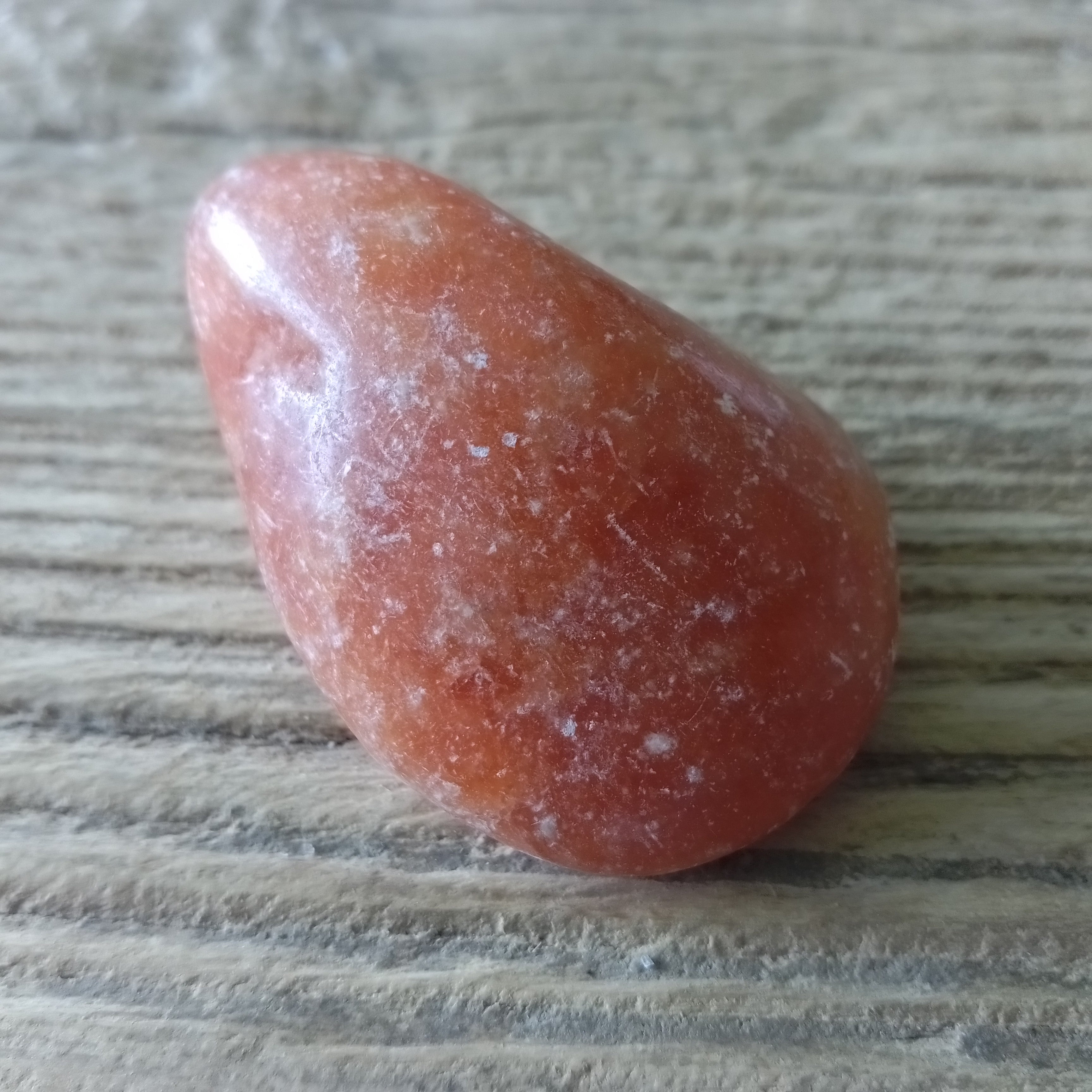 Orange calcite tumblestones