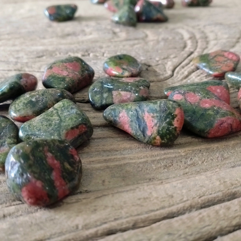 Unakite tumblestones