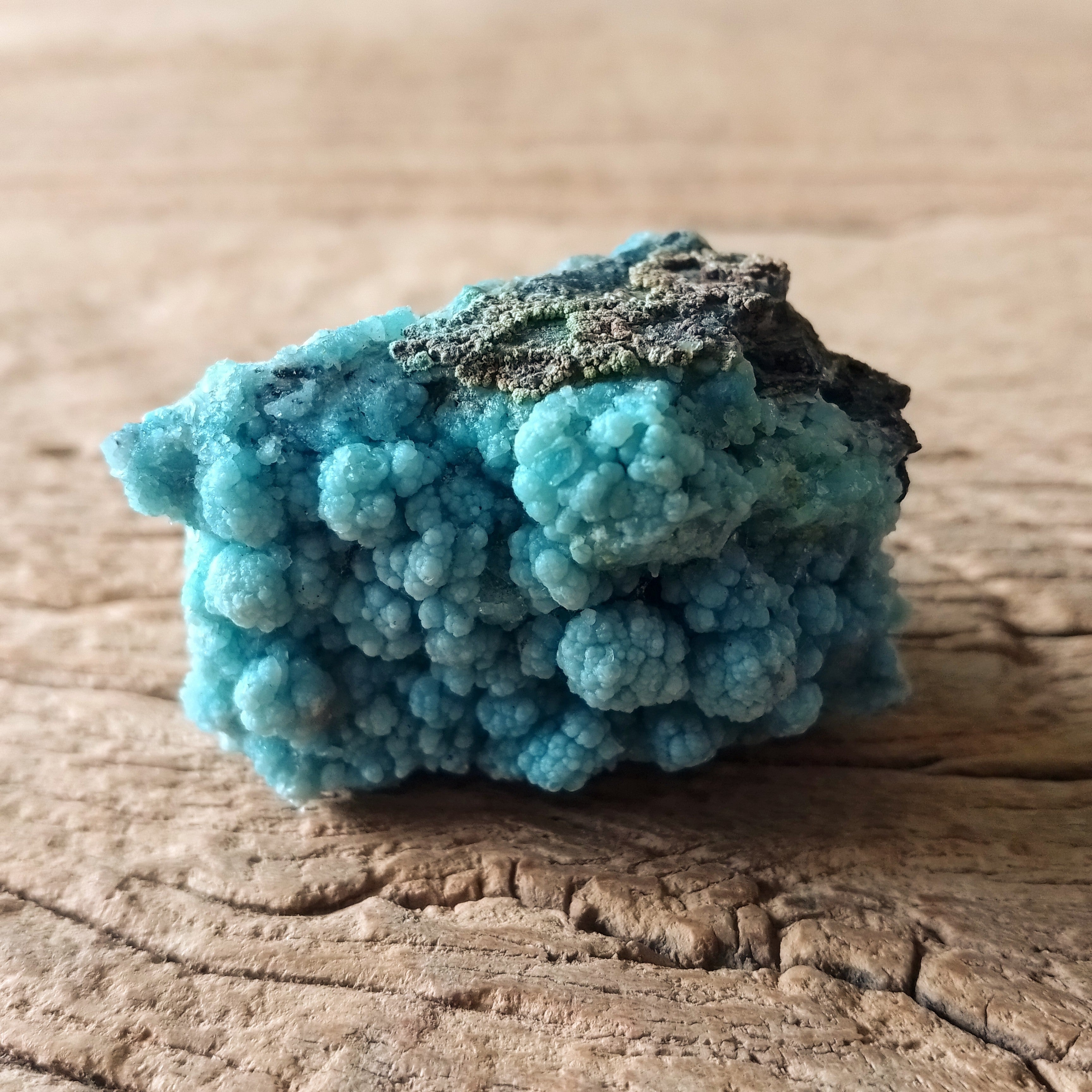Blue gibbsite specimen
