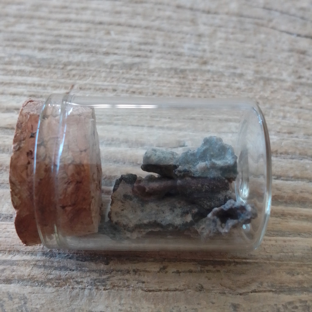 Lightning glass Fulgurite vial