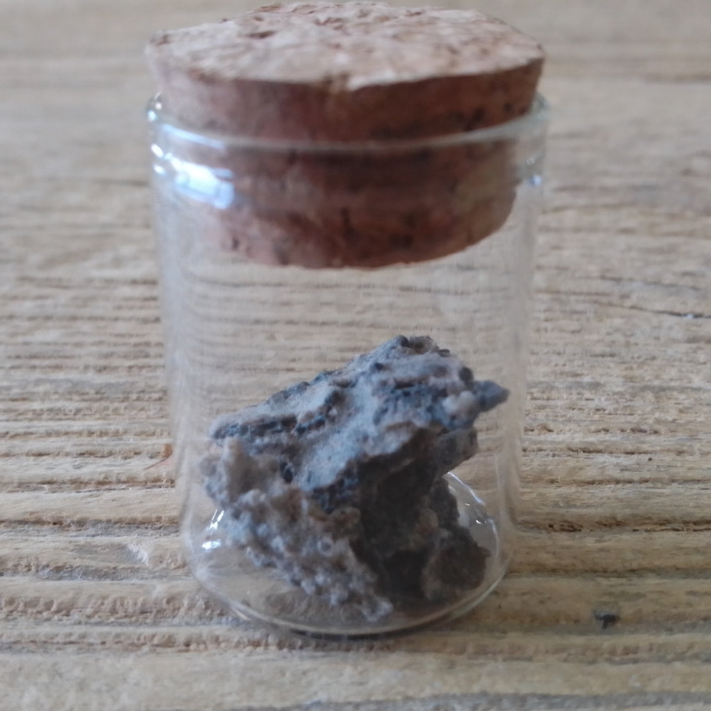 Lightning glass Fulgurite vial