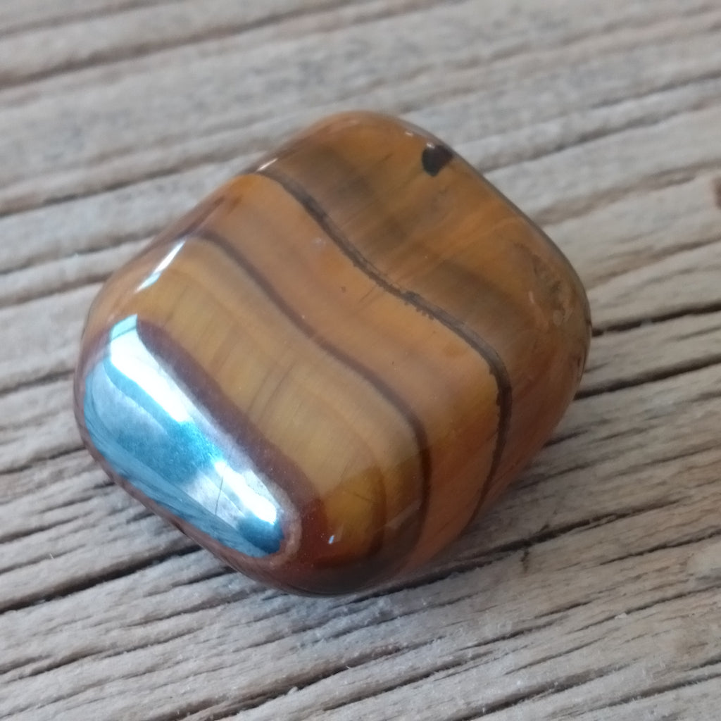 Tiger eye tumblestones