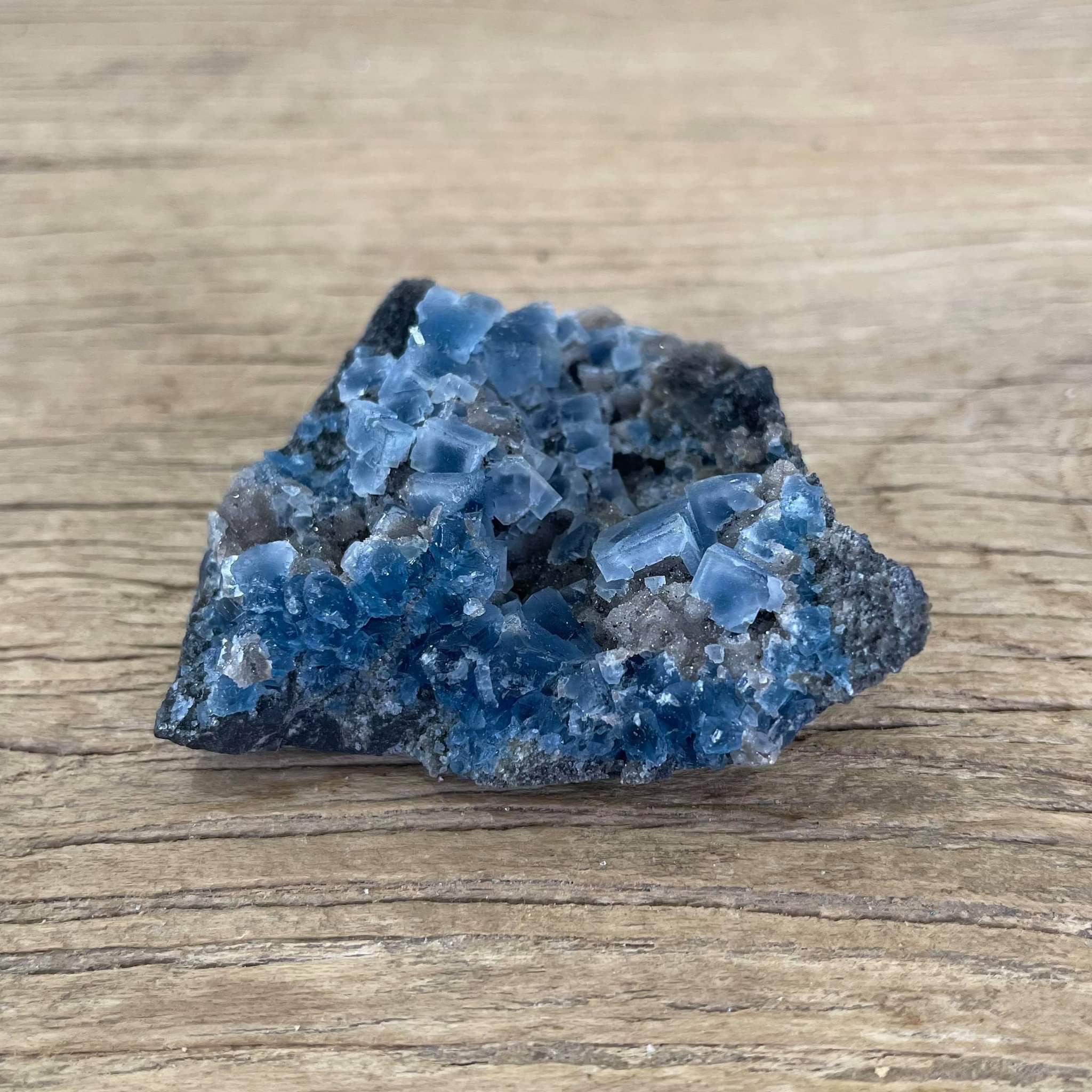 Blue fluorite Mineral specimen