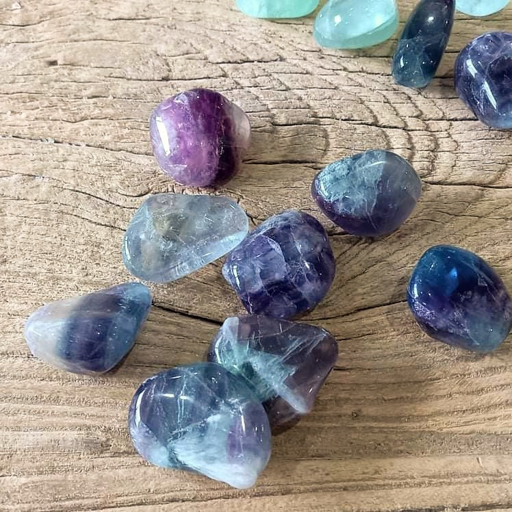 Fluorite tumblestones