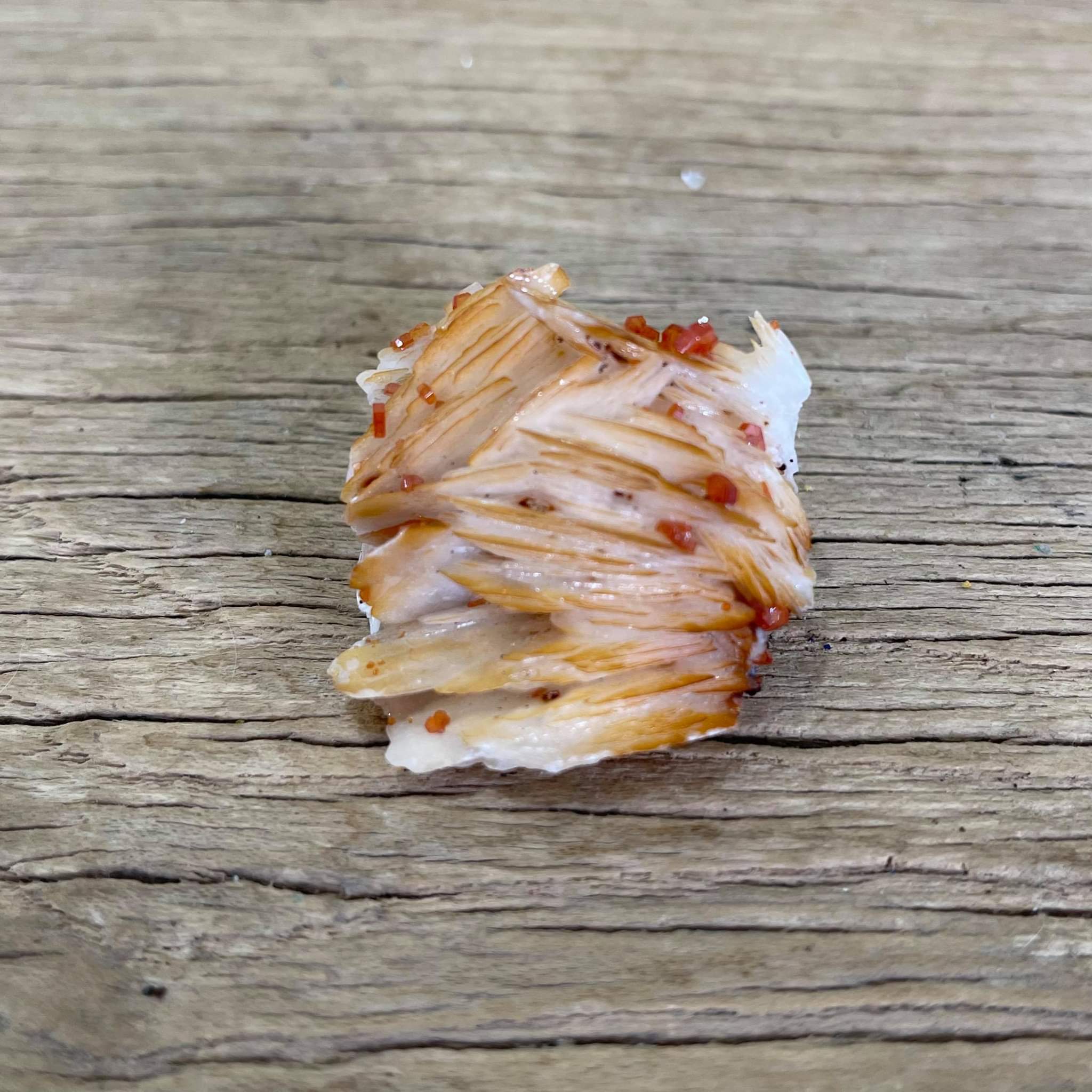 Vanadinite & barite Mineral specimen