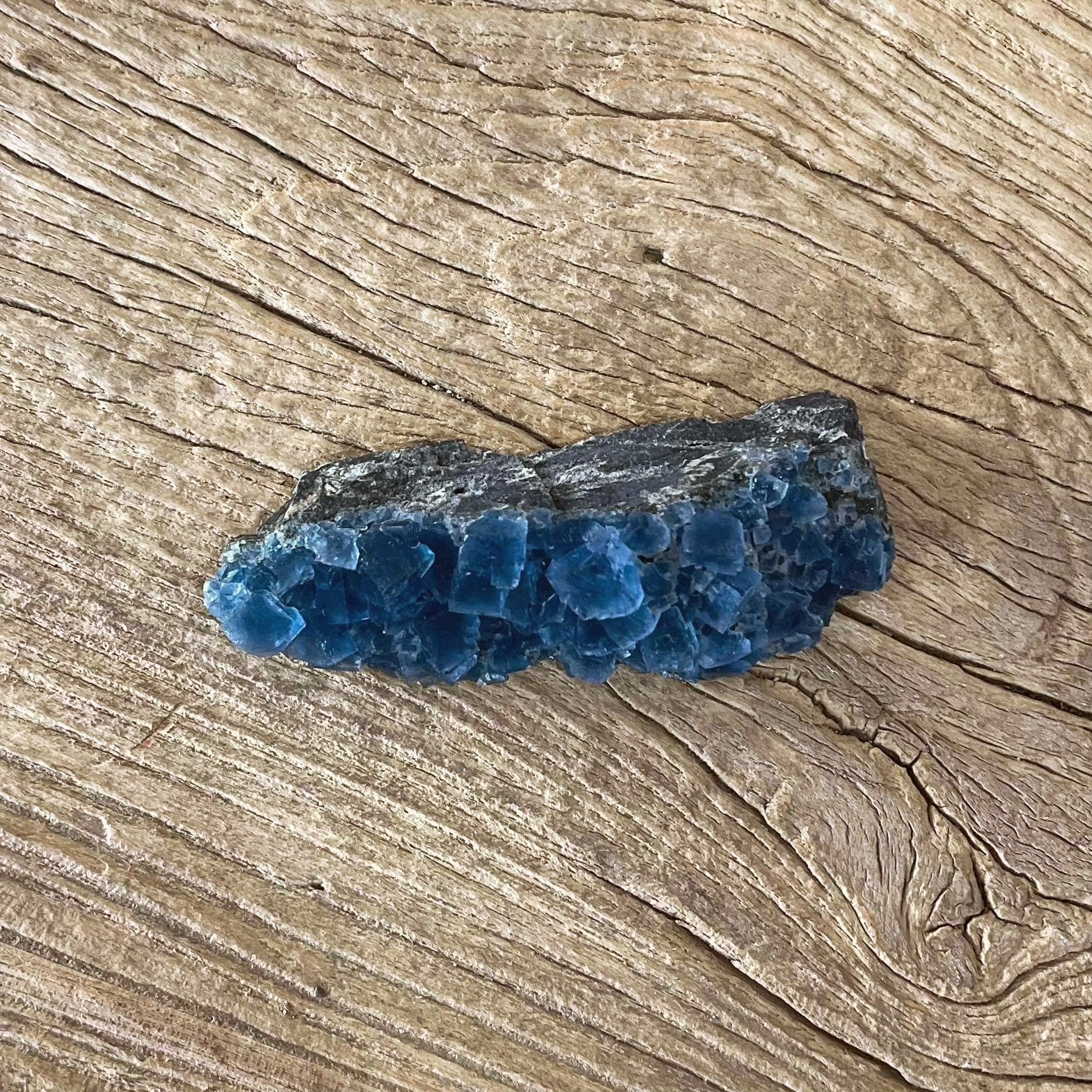 Blue fluorite Mineral specimen