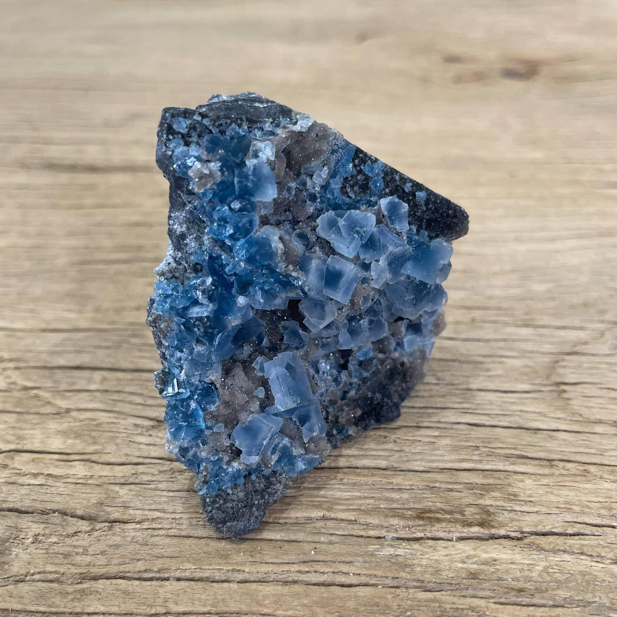 Blue fluorite Mineral specimen