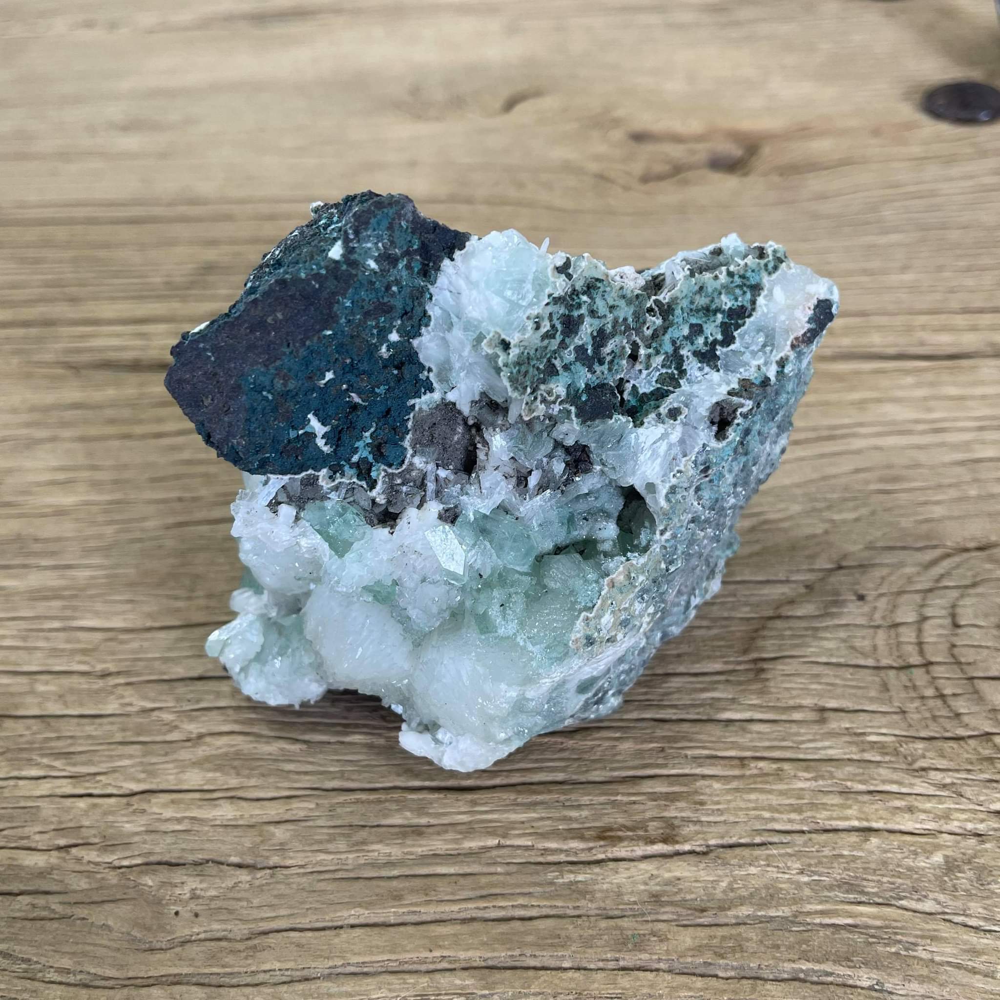 Green apophyllite Mineral specimen