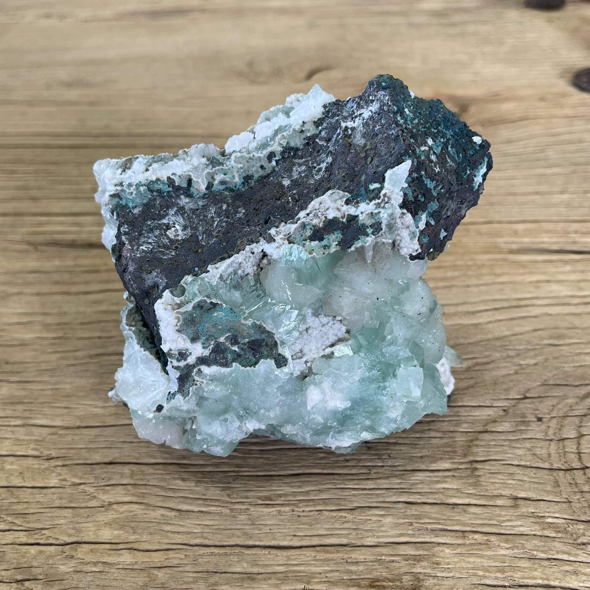 Green apophyllite Mineral specimen