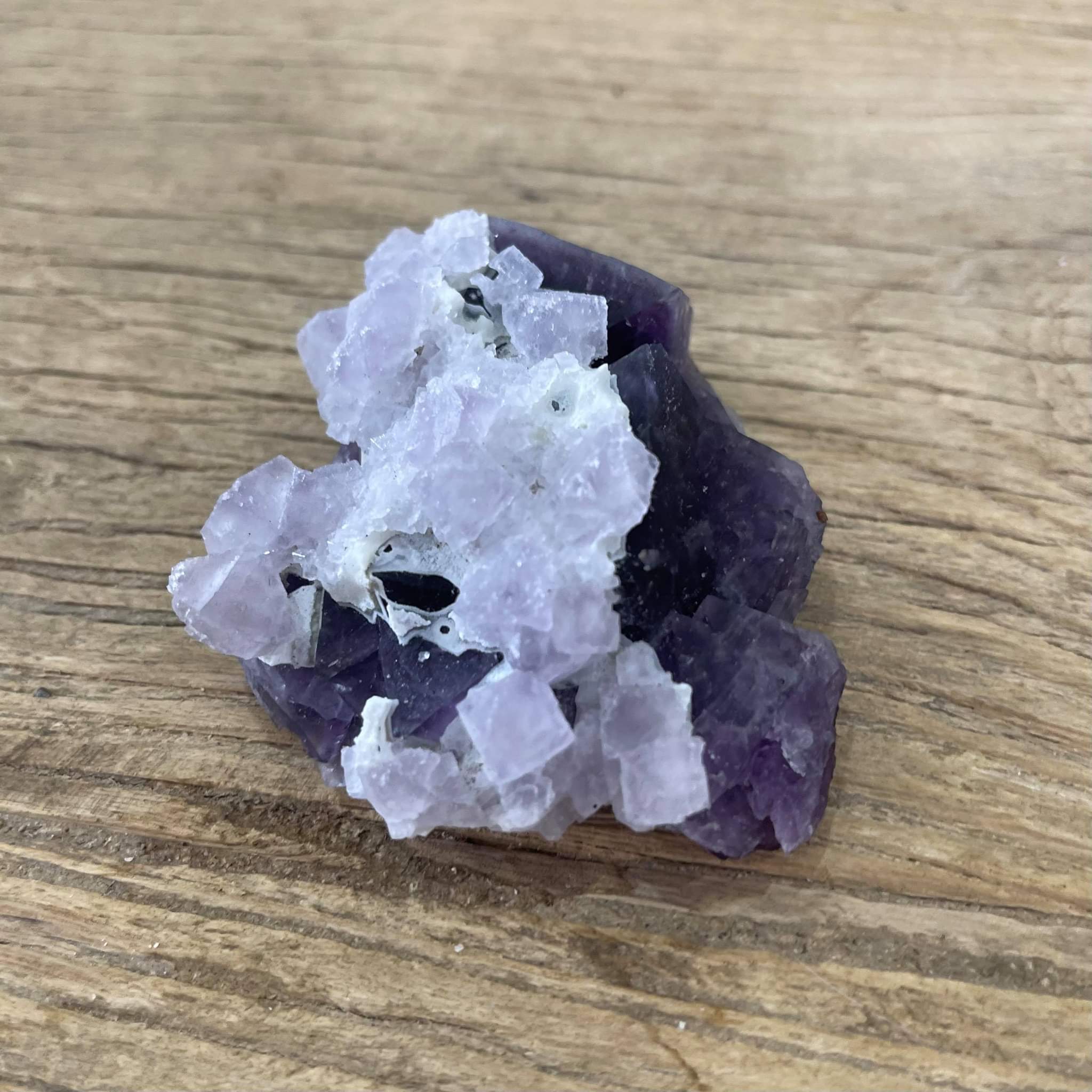 Purple fluorite Mineral specimen