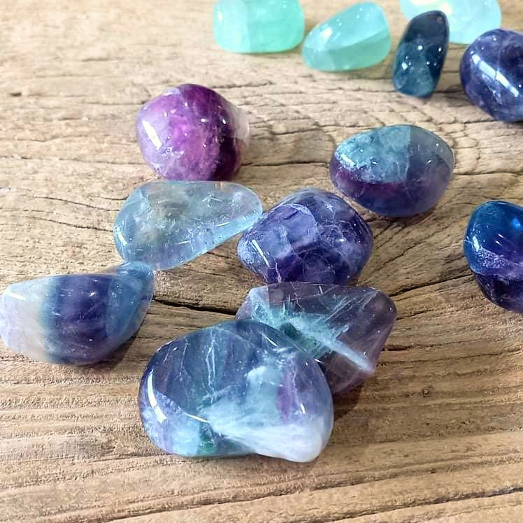 Fluorite tumblestones