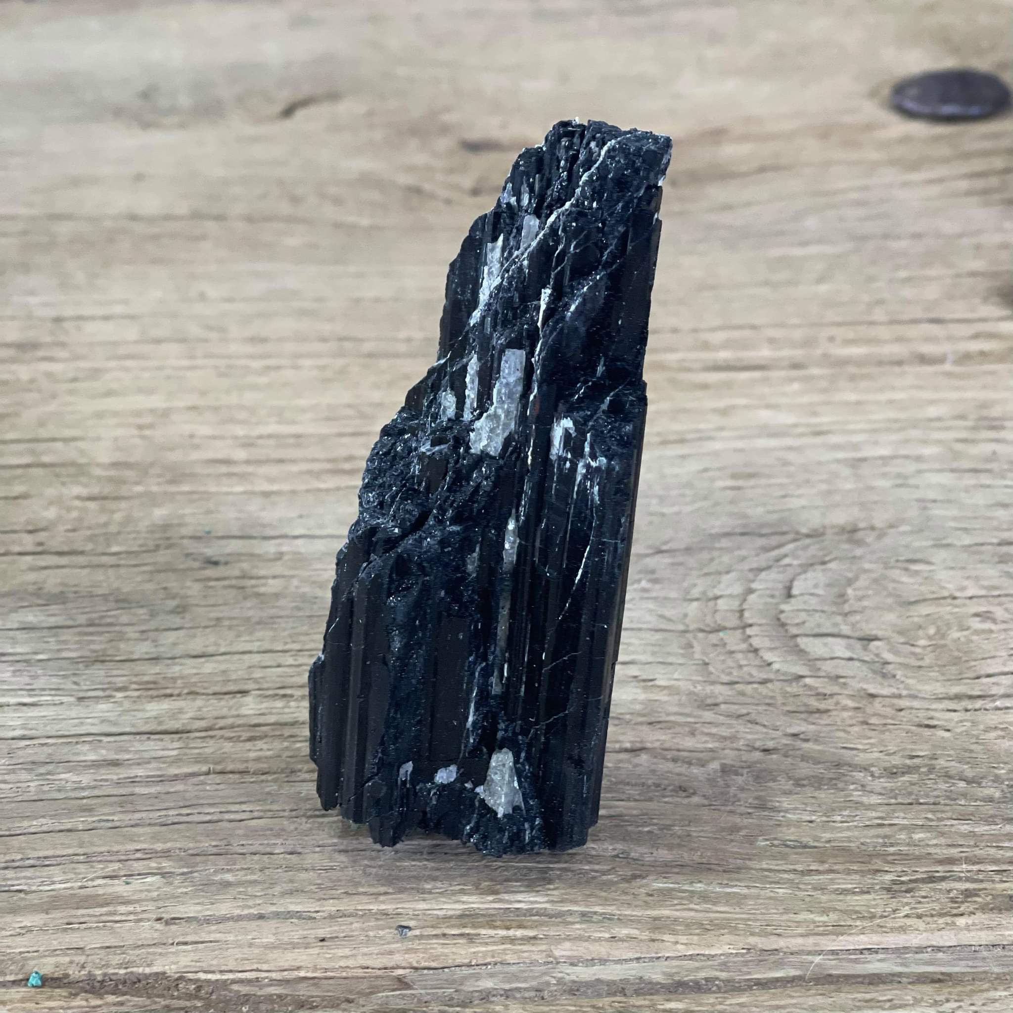 Black tourmaline Mineral specimen